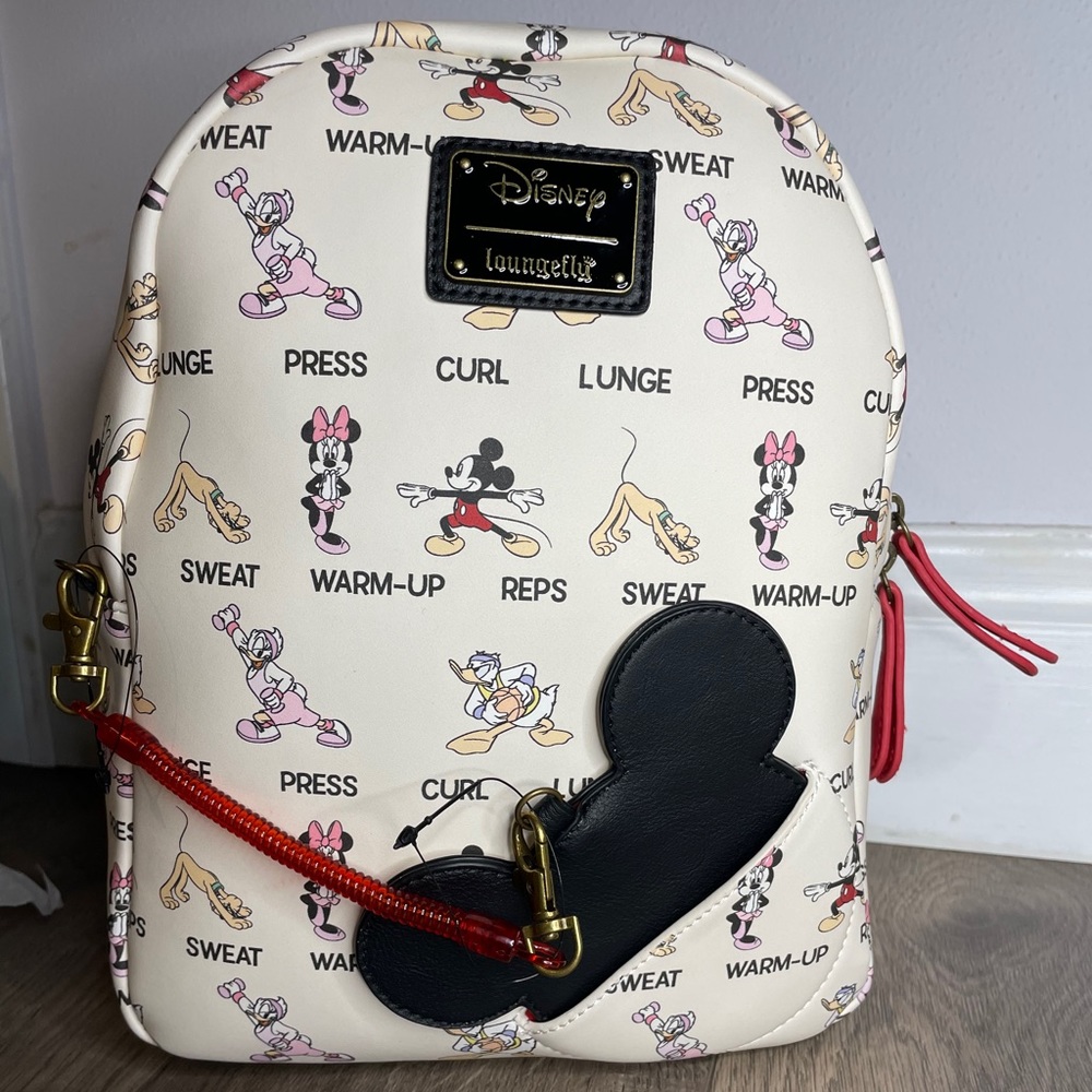 Loungefly Mickey Friends Workout Backpack